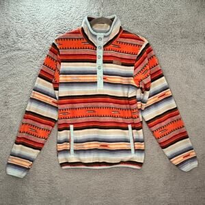 Cinch Women's Small Fleece Pullover Southwest Style Mock Neck Warm Comfort EUC